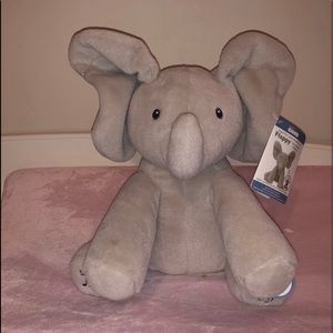 Peek a boo Talking Elephant plush